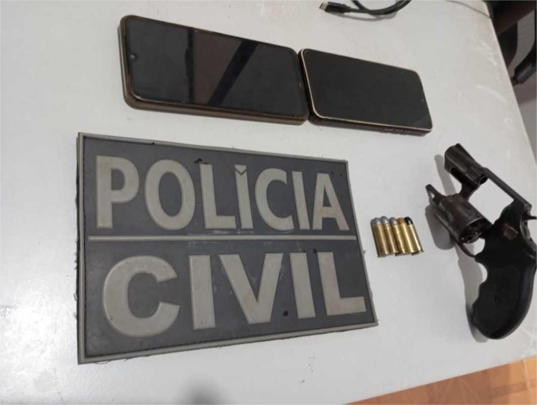Homem é preso pela Polícia Civil com arma de fogo utilizada em homicídio em Terra Nova do Norte