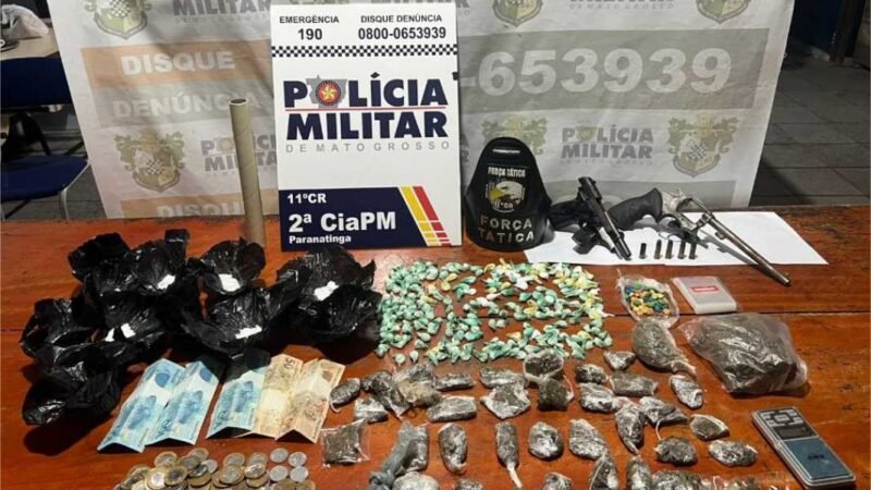PM detém membros de facção por tráfico e apreende mais 340 porções de drogas