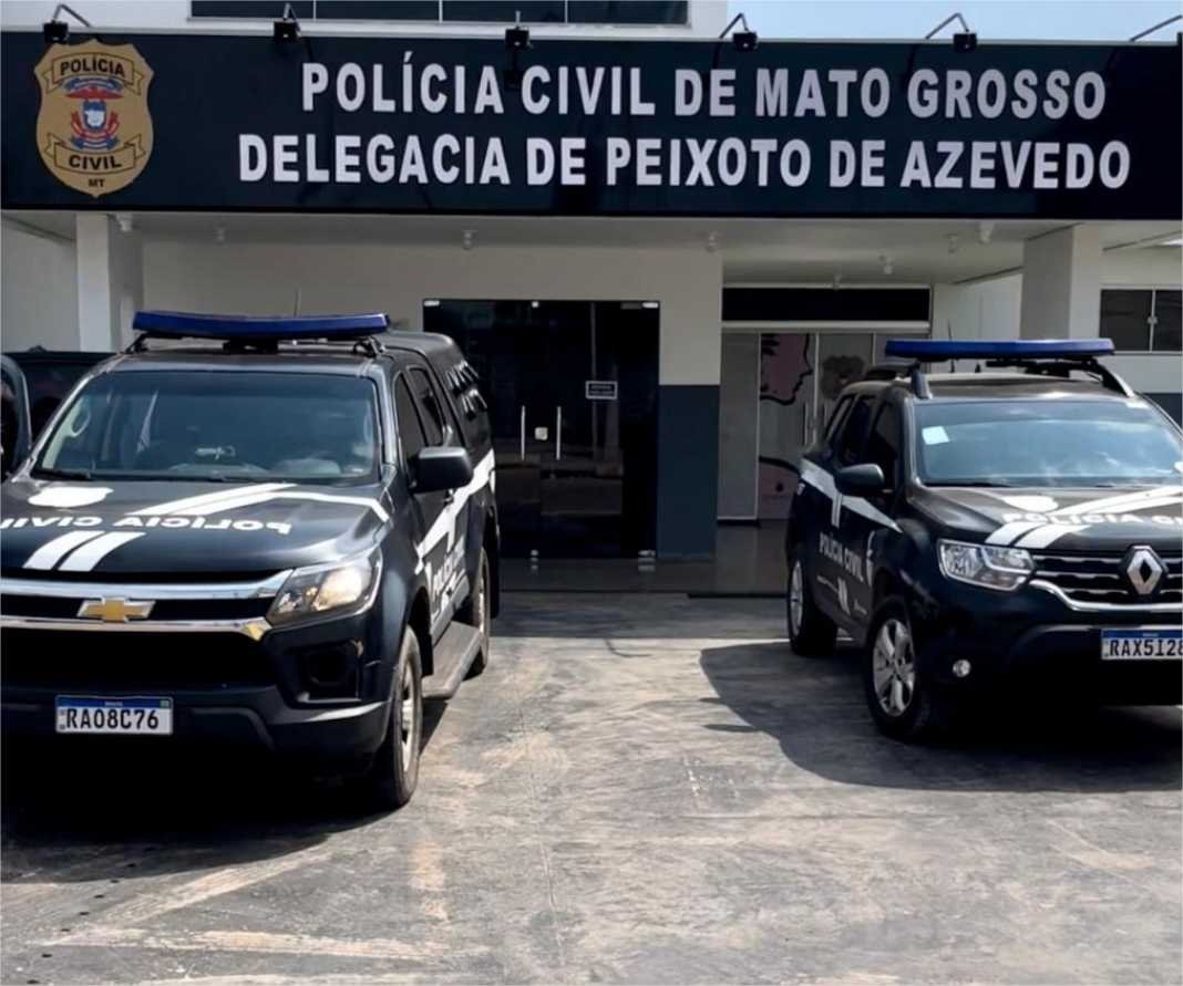 Homem que agrediu companheira com socos é preso pela Polícia Civil em Peixoto de Azevedo