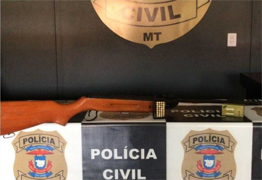 Polícia Civil prende homem por ameaça e porte ilegal de arma de fogo em Alto Garças