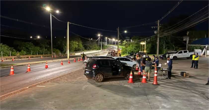 Lei Seca em Cuiabá termina com 12 condutores presos durante a madrugada