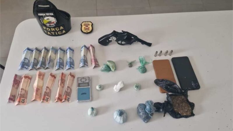 Polícias Civil e Militar prendem faccionados com drogas e arma de fogo em Matupá
