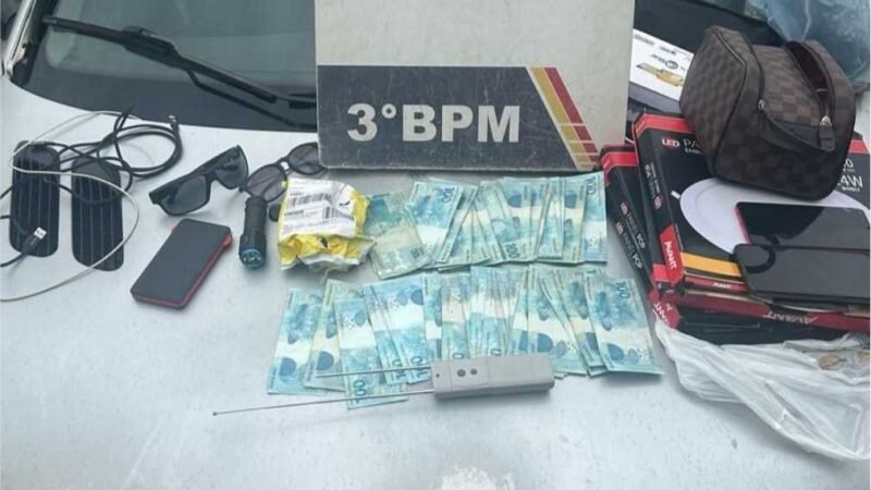 Dois homens são presos pela Polícia Militar por tentar furtar veículo em Cuiabá