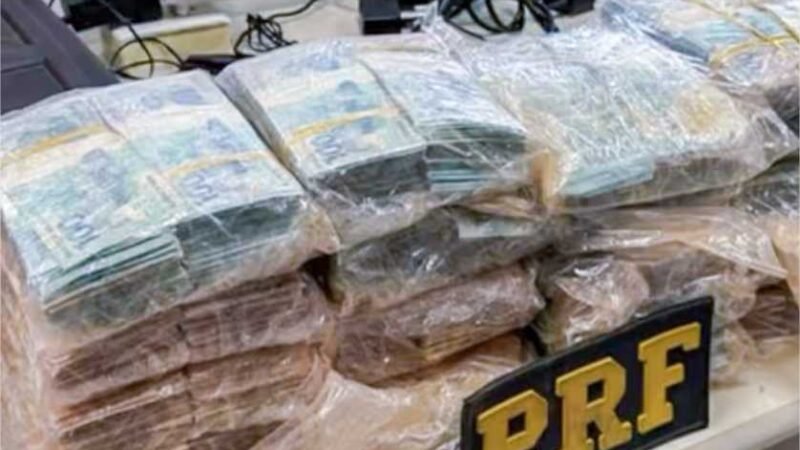 PRF apreende quase R$ 1 milhão em dinheiro vivo em fundo falso de veículo em Cuiabá