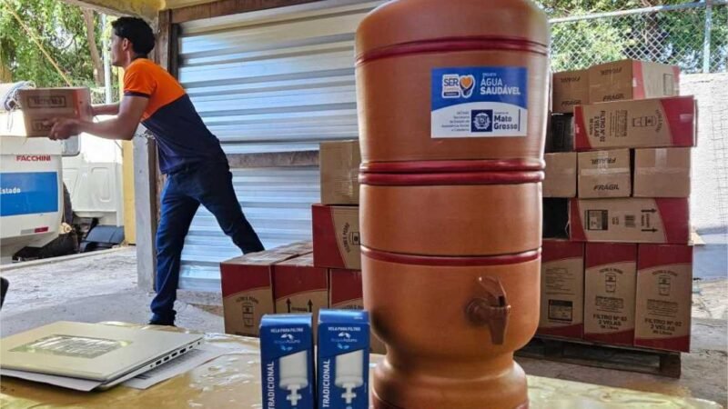 Setasc entrega 40 mil filtros para famílias em vulnerabilidade os 142 municípios de MT