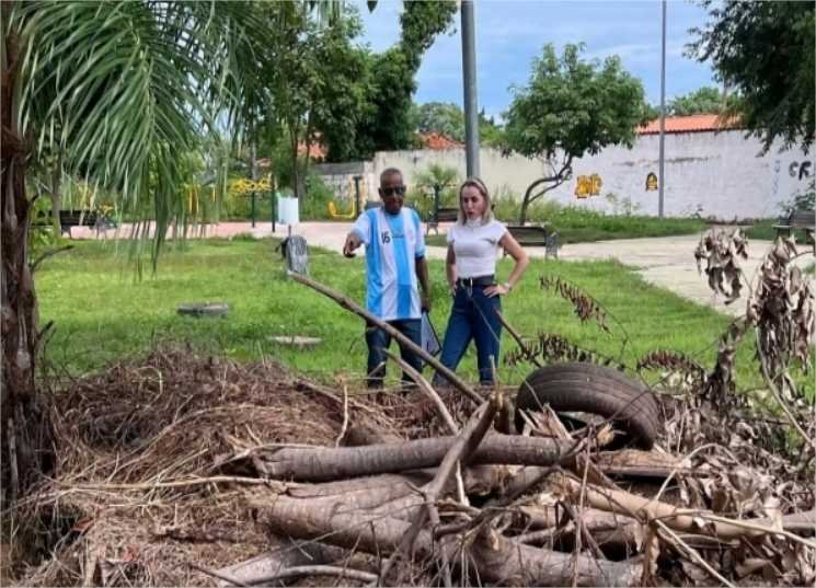 Katiuscia visita Jardim Universitário e reforça compromisso com melhorias na infraestrutura
