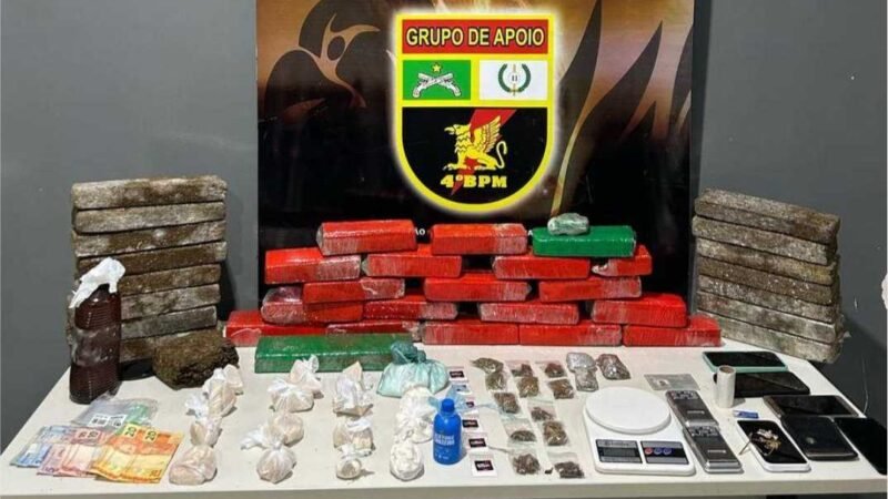 Polícia Militar apreende 115 quilos de entorpecentes e prende 8 pessoas por tráfico de drogas em MT