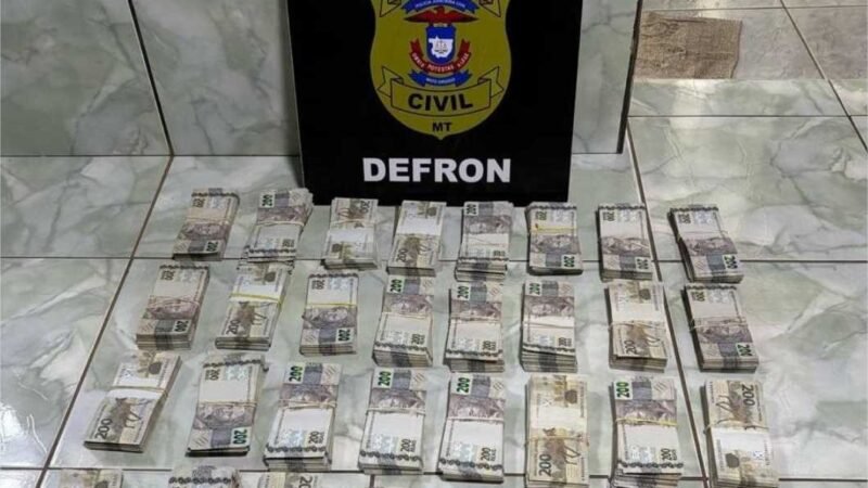 Polícia Civil apreende R$ 692 mil em dinheiro em residência de casal investigado por tráfico de drogas