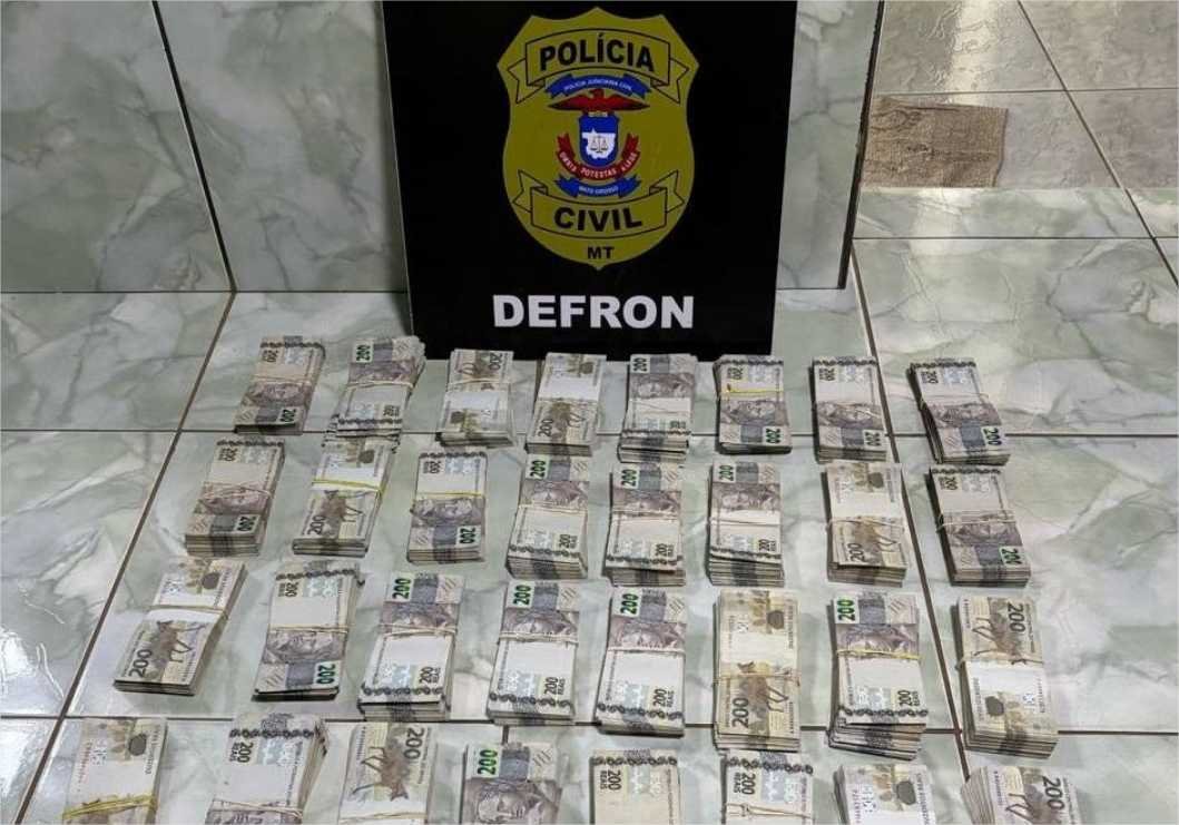 Polícia Civil apreende R$ 692 mil em dinheiro em residência de casal investigado por tráfico de drogas