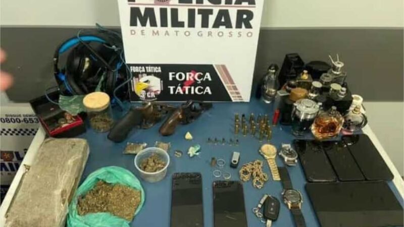 Suspeito de tráfico de drogas e roubos morre em confronto com a PM na zona rural de Sinop