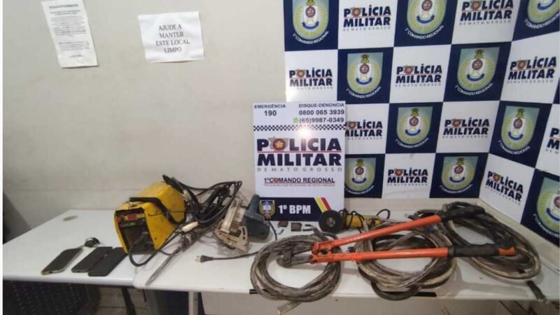 Polícia Militar prende três suspeitos por roubo e cárcere privado em empresa de Cuiabá