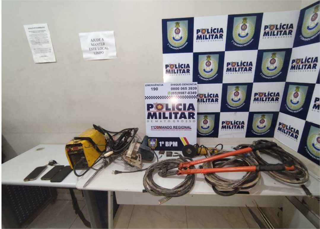 Polícia Militar prende três suspeitos por roubo e cárcere privado em empresa de Cuiabá