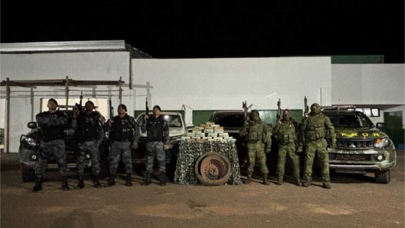 PM e Gefron apreendem 31 quilos de pasta base de cocaína e causam prejuízo de R$ 1 milhão às facções