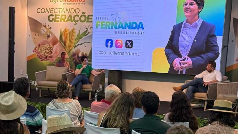 Deputada Coronel Fernanda defende segurança institucional, jurídica e logística para o futuro do agro em MT