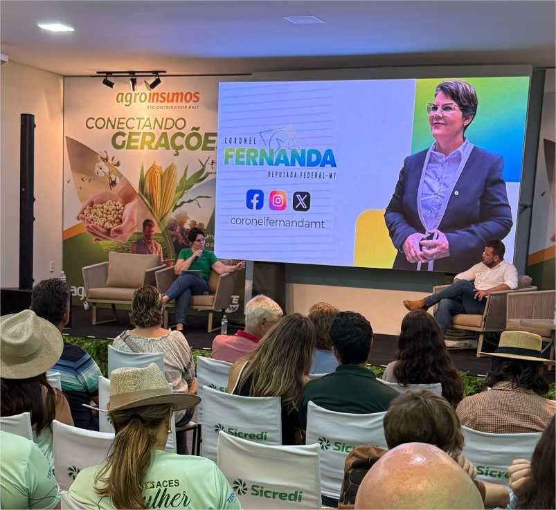 Deputada Coronel Fernanda defende segurança institucional, jurídica e logística para o futuro do agro em MT