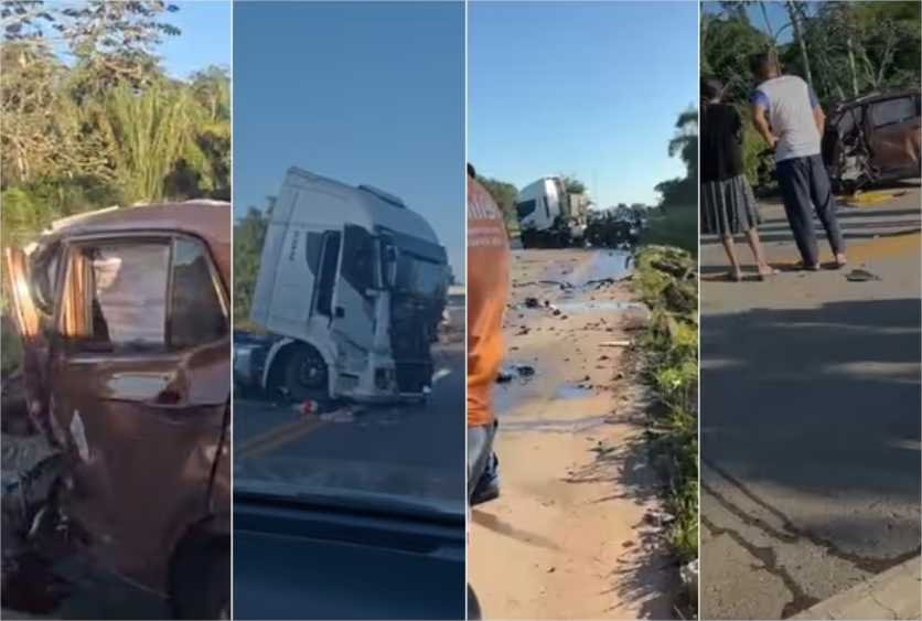 Acidente entre T-Cross e carreta deixa um morto e dois feridos em Vera; veja