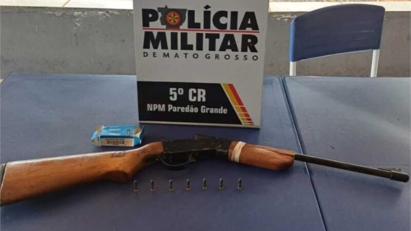 Polícia Militar prende foragidos da Justiça, apreende arma e drogas no interior de MT