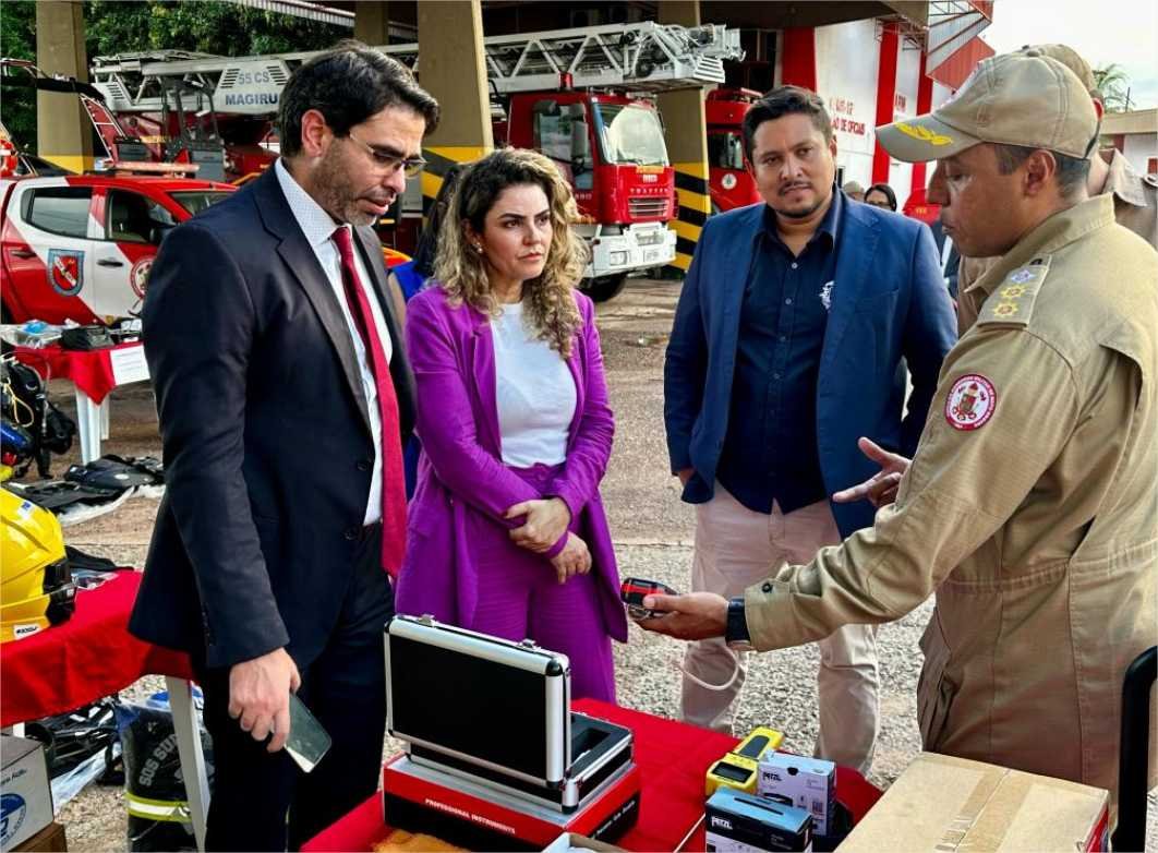 Corpo de Bombeiros apresenta estrutura operacional à comitiva da Secretaria Nacional de Segurança Pública