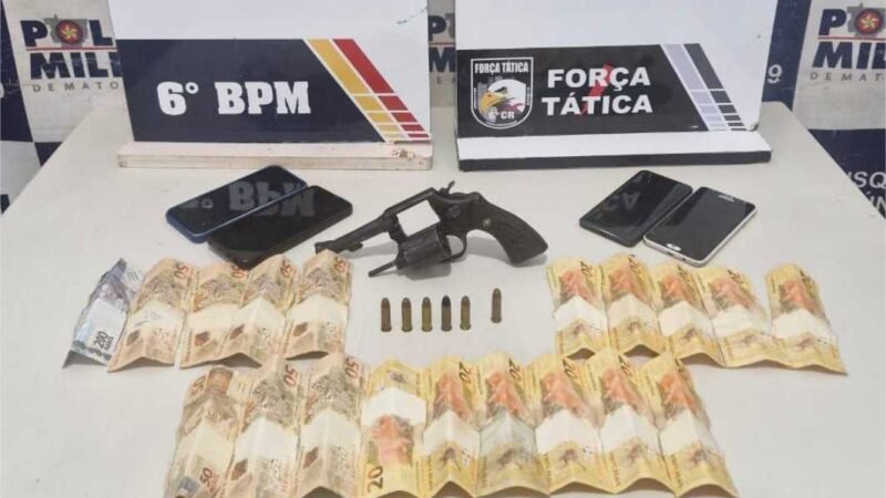 Polícia Militar prende quatro pessoas por porte ilegal de arma em Cáceres