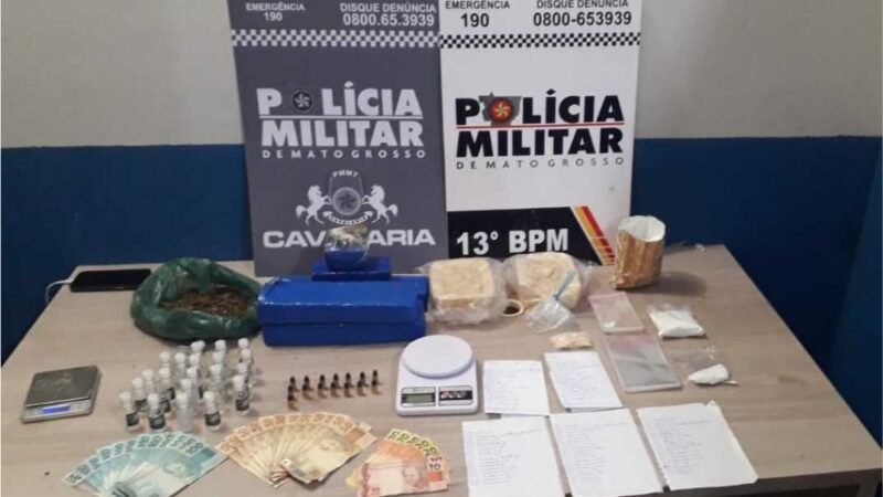 Polícia Militar apreende mais de cinco quilos de drogas e prende dois faccionados