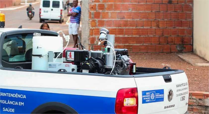 Fumacê começa a circular em Várzea Grande para combater mosquito da dengue