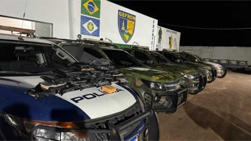 Gefron e PM apreendem 23 tabletes de cloridrato de cocaína e causam prejuízo de R$ 587 mil às facções criminosas