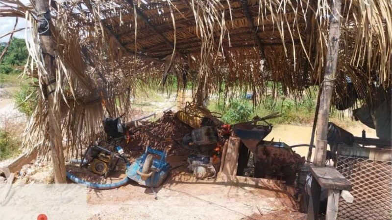 Batalhão Ambiental apreende máquinas utilizadas na extração de madeira e garimpo ilegal