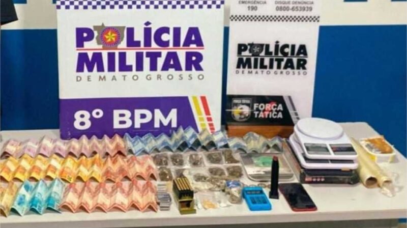 PM prende faccionado com 13 passagens criminais e apreende 46 porções de drogas