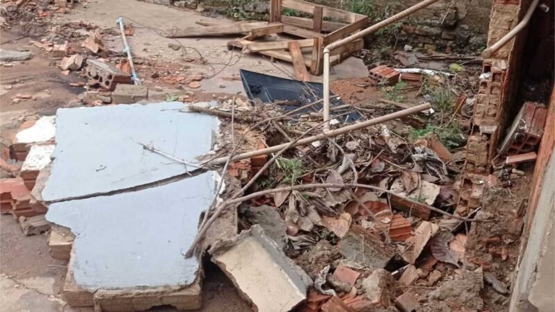 Defesa Civil de Cuiabá e Crea-MT vistoriam casas interditadas após desabamentos