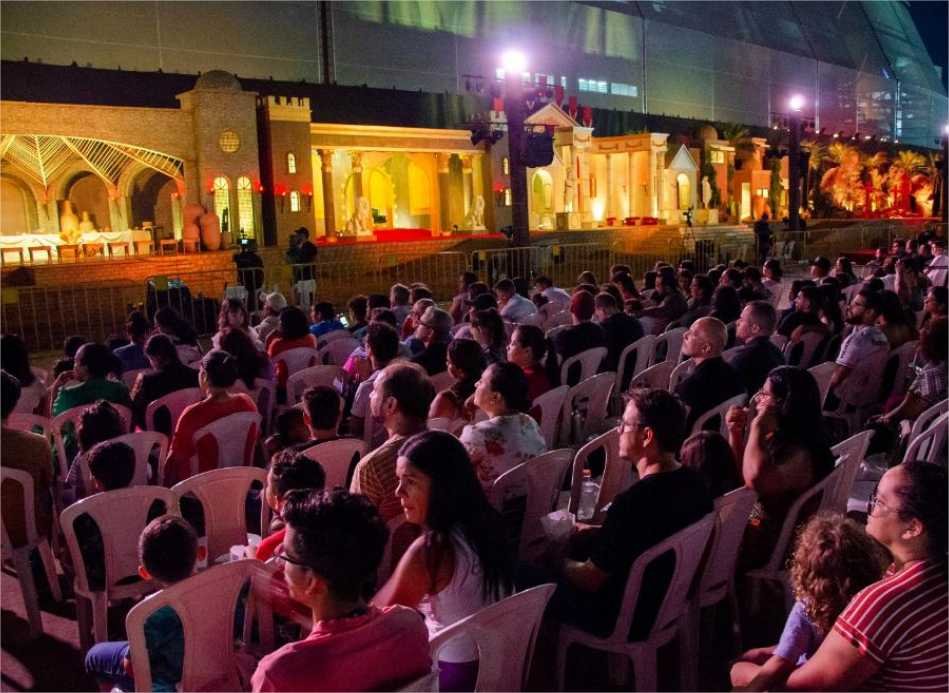 Auto da Paixão de Cristo terá duas sessões nesta sexta-feira (18) na Arena Pantanal