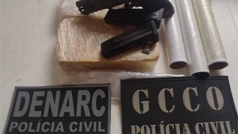 Jovem é presa pela Polícia Civil e pistola de uso proibido é apreendida