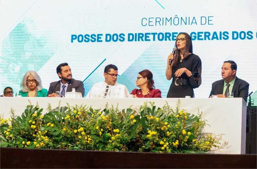 Janaina Riva participa da posse de novos diretores do IFMT e reforça parceria com a instituição