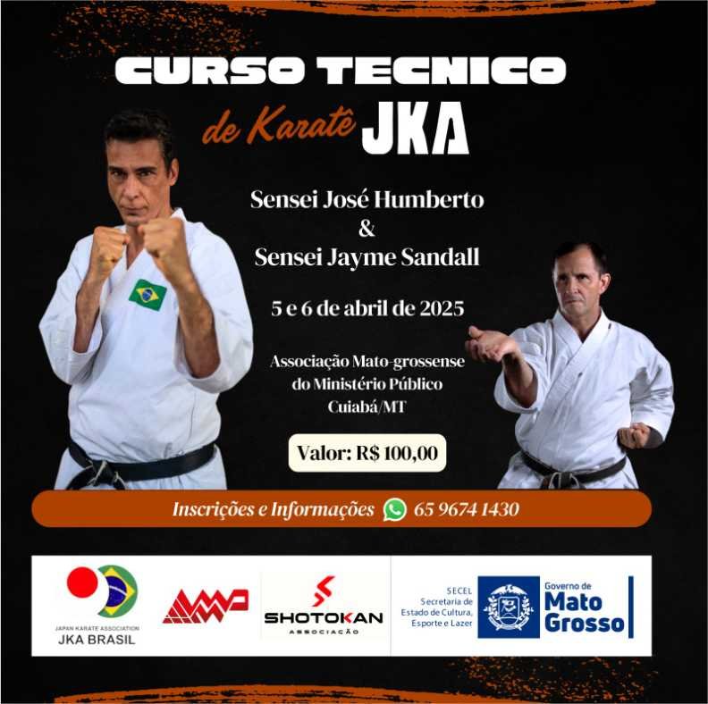 Shotokan promove curso Técnico de Karate JKA em Cuiabá
