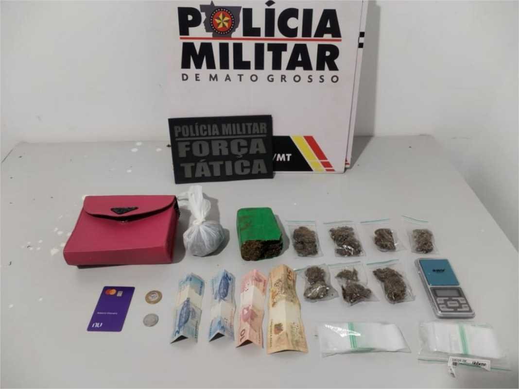 Força Tática prende casal de faccionados por tráfico e apreende drogas