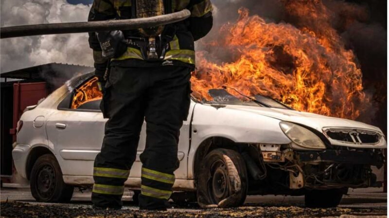 Bombeiros orientam motoristas sobre como agir em incêndios veiculares