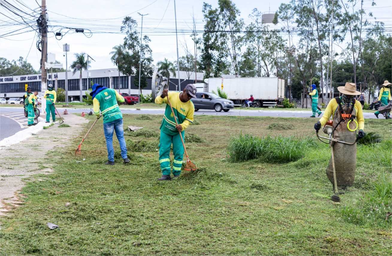 Sete avenidas são atendidas pelo mutirão de limpeza da Limpurb