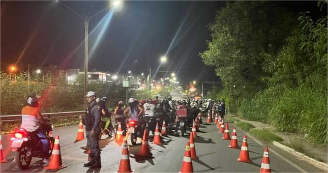 Operação Lei Seca resulta em cinco condutores presos e 59 motocicletas removidas em Cuiabá