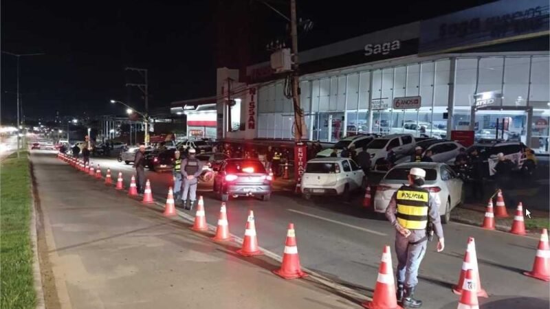 Operação Lei Seca termina com 10 motoristas presos por embriaguez em Várzea Grande