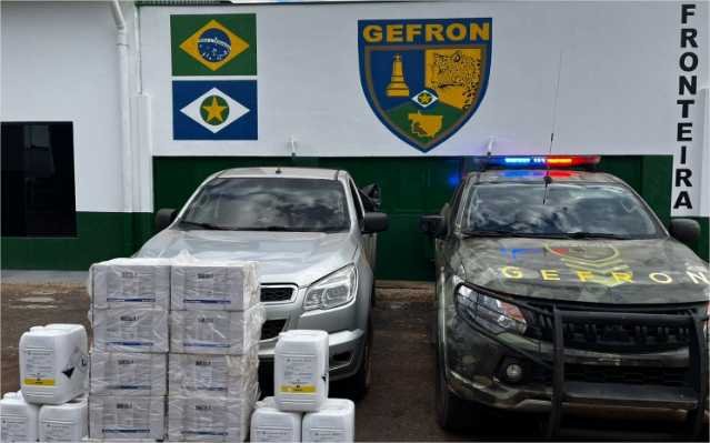 Gefron apreende carga ilegal de agrotóxico boliviano no Brasil avaliada em R$ 100 mil