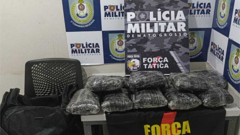 Força Tática prende mulher com 12 tabletes de supermaconha em Cuiabá
