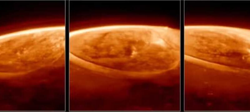 Auroras de Júpiter são centenas de vezes mais brilhantes que as da Terra; vídeo