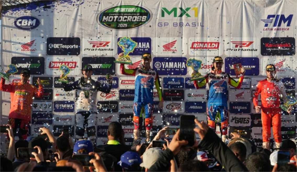 Conheça os vencedores das principais categorias da 3ª etapa do Campeonato Brasileiro de Motocross