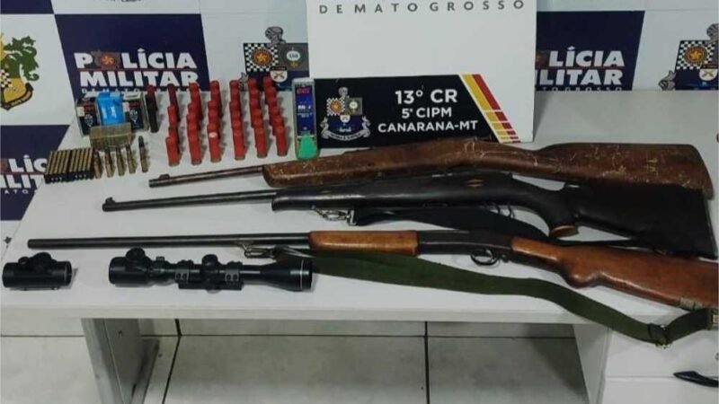 Polícia Militar prende quadrilha por furtos e roubo com reféns em Canarana