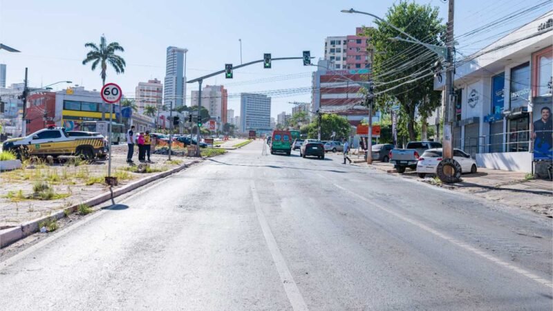 Avenida do CPA funcionará com meia pista a partir deste sábado (24)