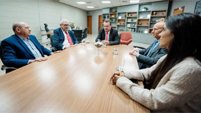 Max Russi recebe representantes de multinacional que apresenta projeto sustentável de fertilizante para Mato Grosso