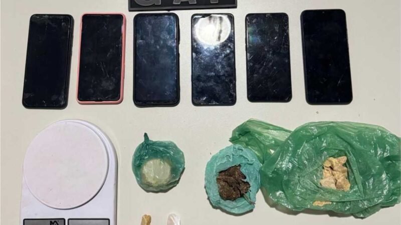 Quadrilha é detida em flagrante pela Polícia Militar por tráfico de drogas