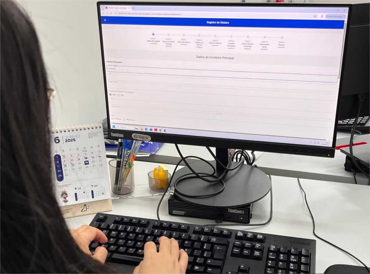 Detran lança portal para registro de sinistro de trânsito sem vítima