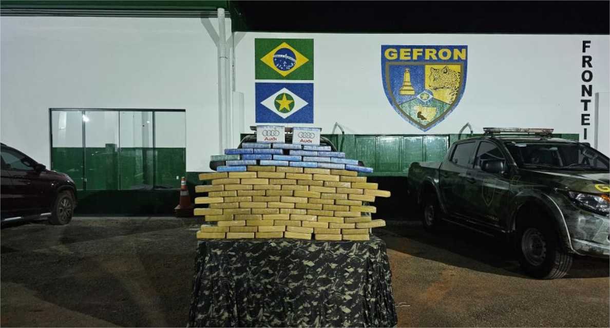 Gefron apreende 146 quilos de cocaína e causa prejuízo de R$ 2,8 milhões às facções criminosas