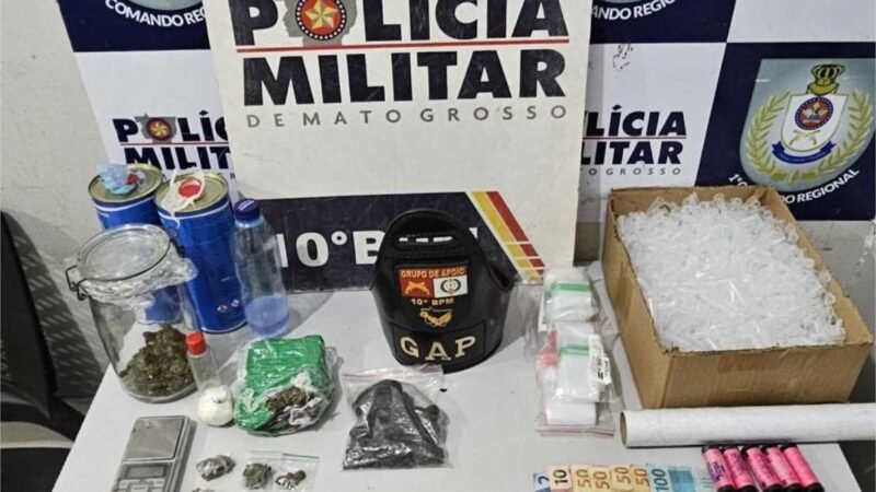 Suspeito por vender drogas por delivery é preso pela Polícia Militar em Cuiabá