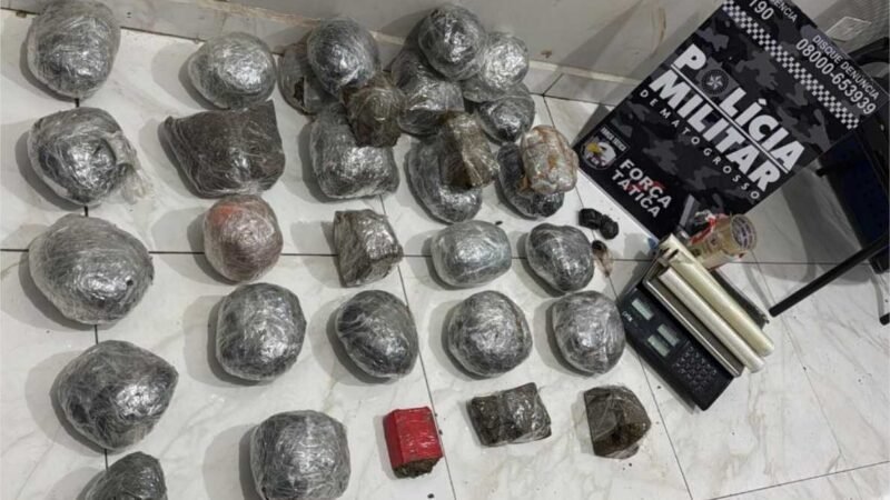 Força Tática prende homem por tráfico e apreende 30 porções de supermaconha